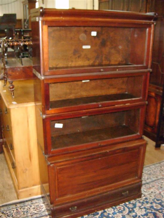 Mahogany Globe Wernicke standing bookcase